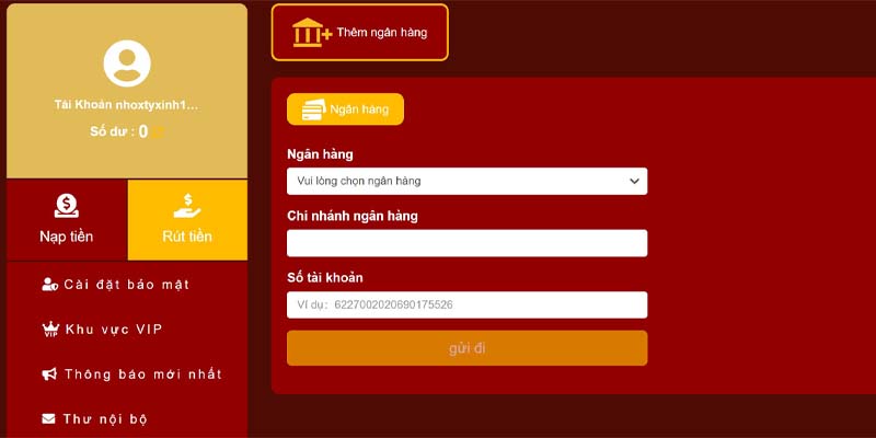 Rút tiền 98WIN và những điều kiện cơ bản khi thực hiện